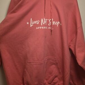 Lions Not Sheep Pink Hoodie XL